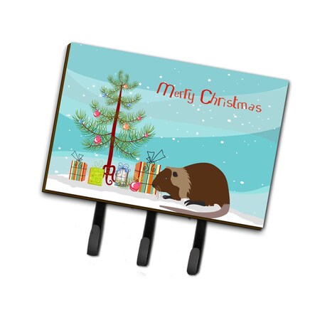 Carolines Treasures Coypu Nutria River Rat Christmas Leash or Key Holder BB9246TH68